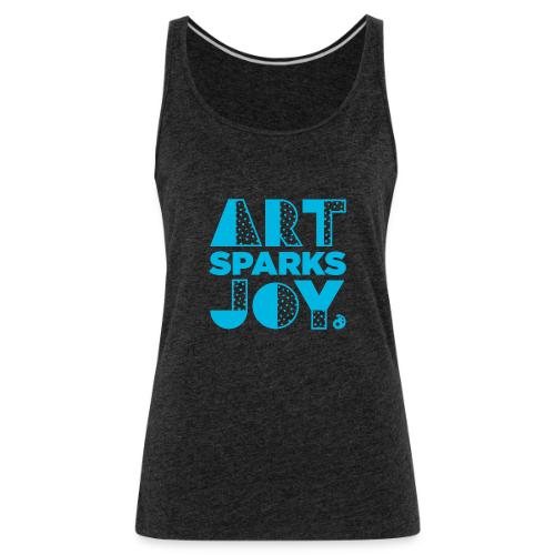 Art Sparks Joy (AOEU Blue) - Women's Premium Tank Top