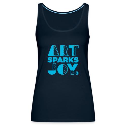 Art Sparks Joy (AOEU Blue) - Women's Premium Tank Top