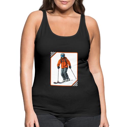Skiing Thrill Ride - Women's Premium Tank Top