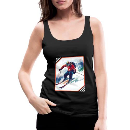 Skiing is Life - Women's Premium Tank Top