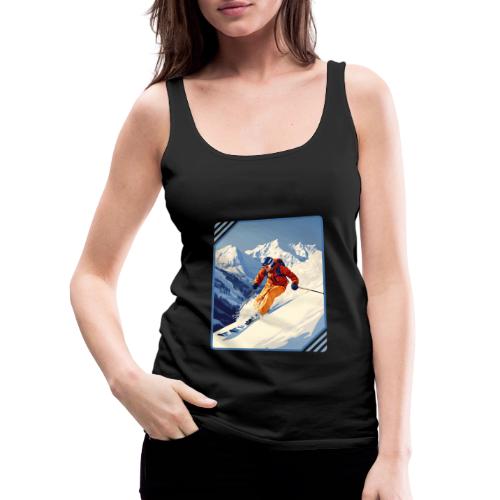 Mountain Skiing Vibes - Women's Premium Tank Top
