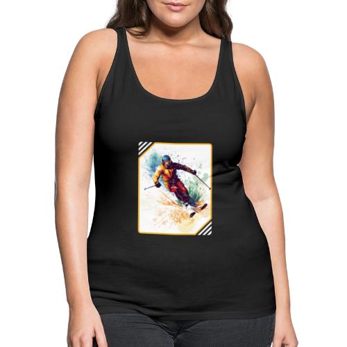 Winter Skiing Escape - Women's Premium Tank Top