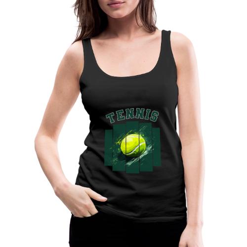 Tennis Motion - Women's Premium Tank Top