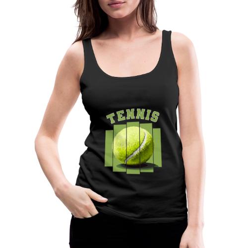 Tennis Minimal - Women's Premium Tank Top