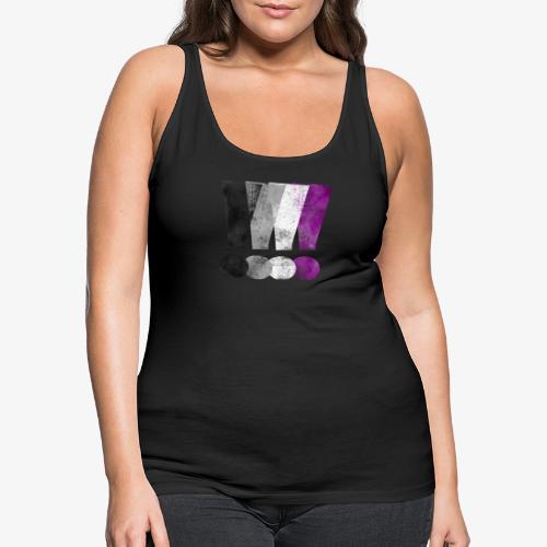 Asexual Pride Exclamation Points - Women's Premium Tank Top