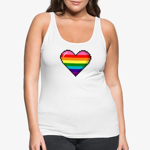 Gilbert Baker Original LGBTQ Gay Rainbow Pride 8- - Women's Premium Tank Top