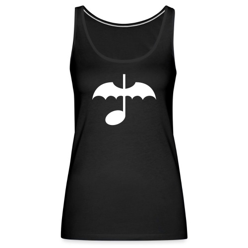Music Note with Bat Wings - Women's Premium Tank Top