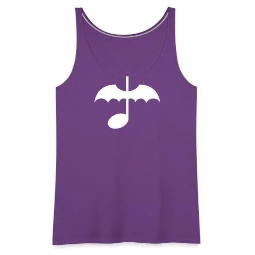 Music Note with Bat Wings - Women's Premium Tank Top