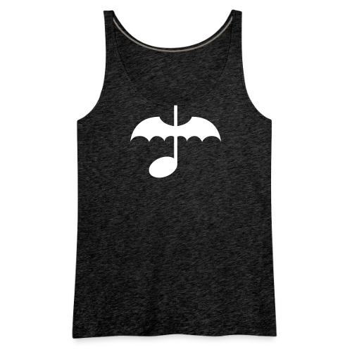 Music Note with Bat Wings - Women's Premium Tank Top