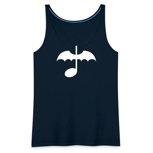 Music Note with Bat Wings - Women's Premium Tank Top