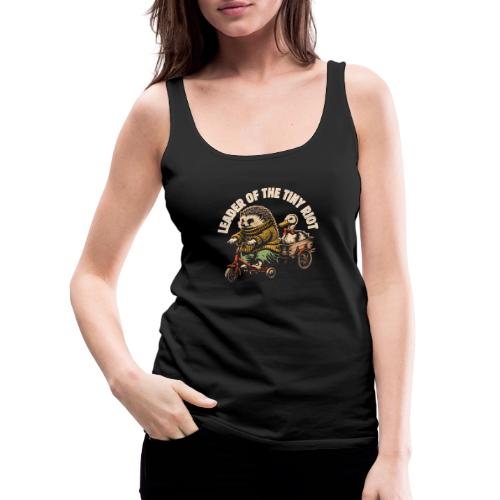 Leader of the Tiny Riot Design - Women's Premium Tank Top