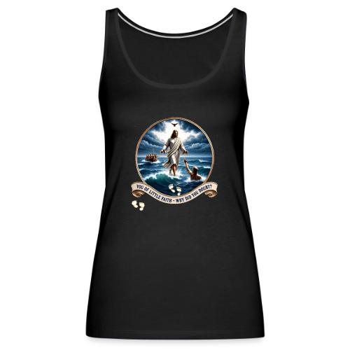Walking On Water Faith T Shirt, Christian Miracle - Women's Premium Tank Top