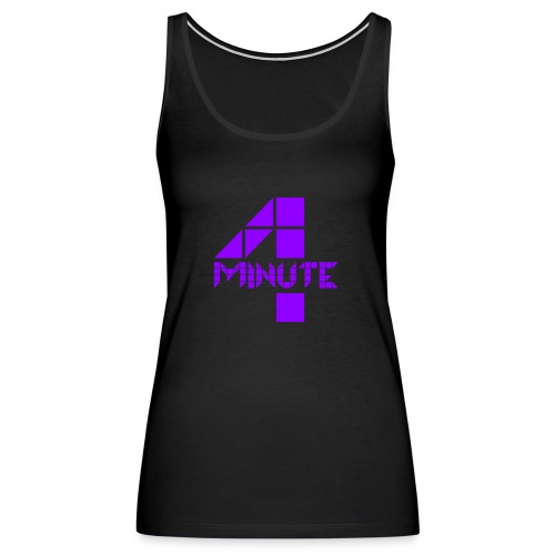 4Minute Logo in Purple Women's Hoodie - Women's Premium Tank Top