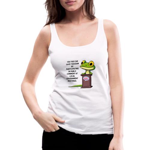 Public Comment Lizard Design - Women's Premium Tank Top