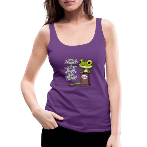 Public Comment Lizard Design - Women's Premium Tank Top