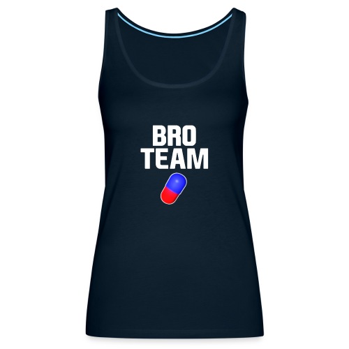 Bro Team White Words Logo Women's T-Shirts - Women's Premium Tank Top