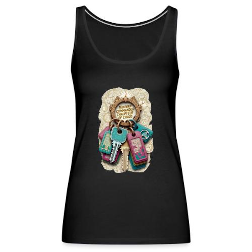 Minivan Commander T Shirt, Chauffeur of Chaos Mug - Women's Premium Tank Top