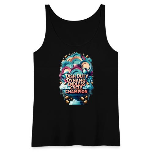 Dish Duty Dynamo T Shirt, Endless Cycle Champion - Women's Premium Tank Top
