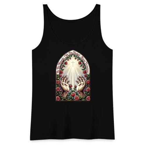 Easter By His Wounds Healed T Shirt, Renewal Gift - Women's Premium Tank Top