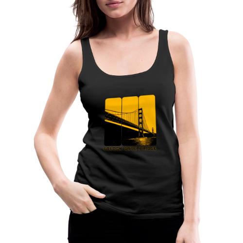 Golden Gate Bold Icon - Women's Premium Tank Top