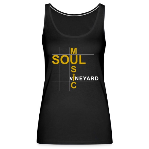 Soul Music VineYard Gold Microphone - Women's Premium Tank Top
