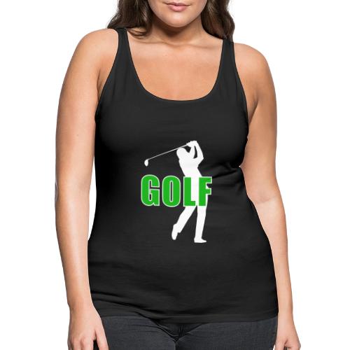 Golf: Classic Golf Motion - Women's Premium Tank Top