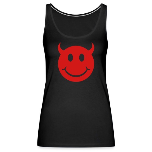Smiley Devil Face - Women's Premium Tank Top