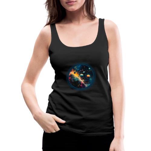 Painted Planetscape - Women's Premium Tank Top
