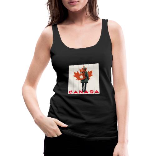 Canada: Proud Canadian Woman - Women's Premium Tank Top