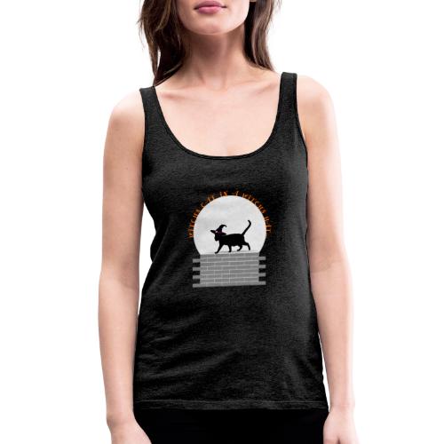 Witch's Cat In A Witch's Hat - Women's Premium Tank Top