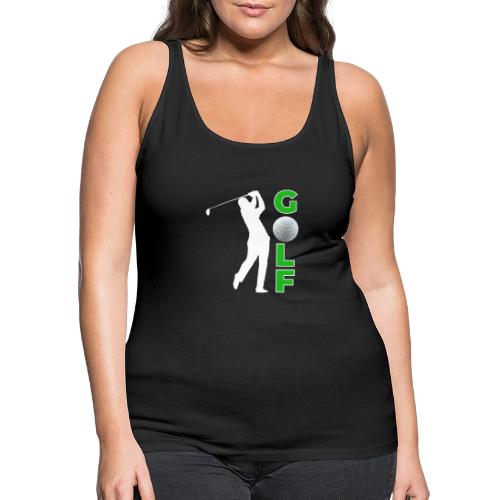 Golf: Classic Golf Motion - Women's Premium Tank Top