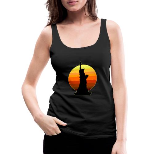 USA: Golden Horizon Liberty - Women's Premium Tank Top