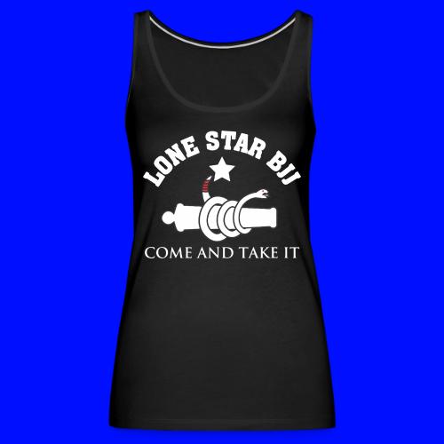 Lone Star BJJ - Come and Take It - White and Red - Women's Premium Tank Top