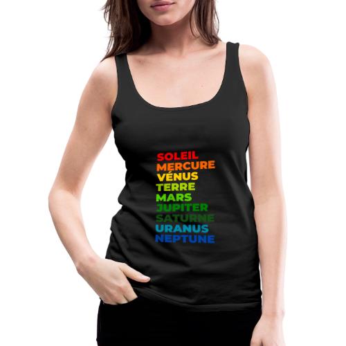 Solar System in Color - Women's Premium Tank Top