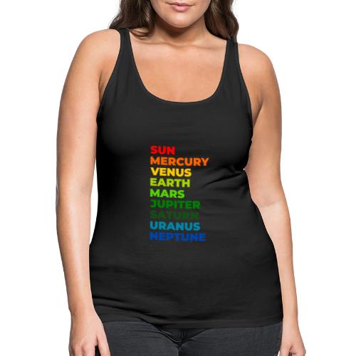 Color the solar system - Women's Premium Tank Top