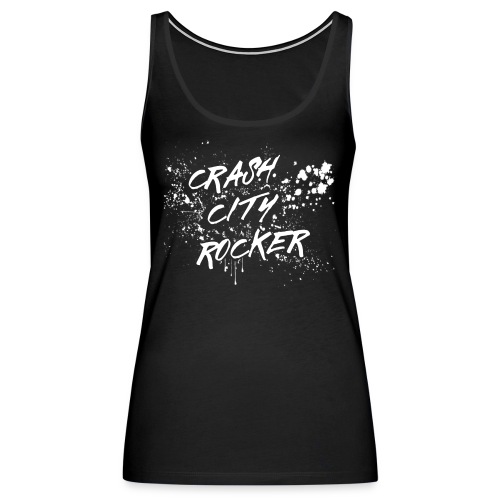 CRASH CITY ROCKER SPLATTER - Women's Premium Tank Top
