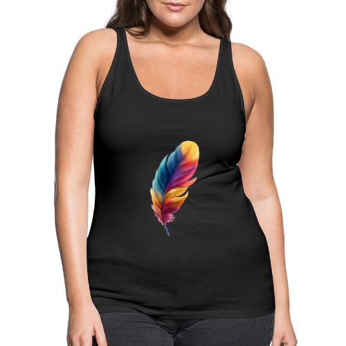 Rainbow Flight Feather - Women's Premium Tank Top