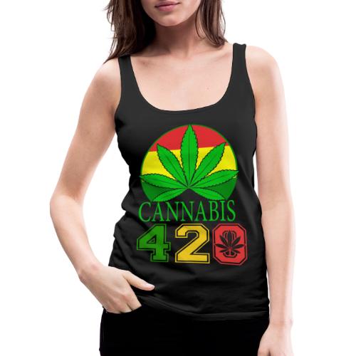 Teasing 420 Smokers Dream Weed Marijuana Design - Women's Premium Tank Top