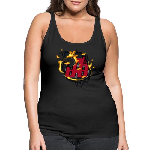 BAB Logo on FIRE! - Women's Premium Tank Top