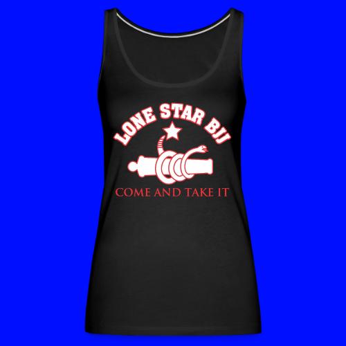 LONE STAR BRAZILIAN JIU-JITSU - Red and white - Women's Premium Tank Top