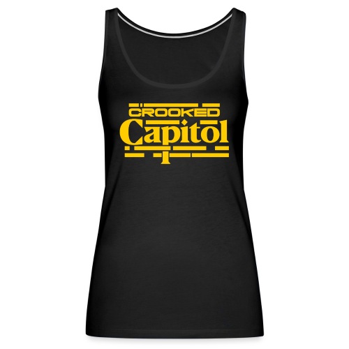 Crooked Capitol Logo Gold - Women's Premium Tank Top