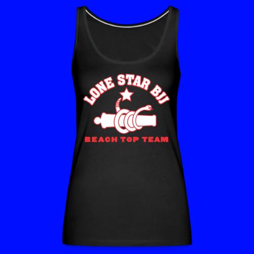 Beach Top Team - Lone Star BJJ - Red and White - Women's Premium Tank Top