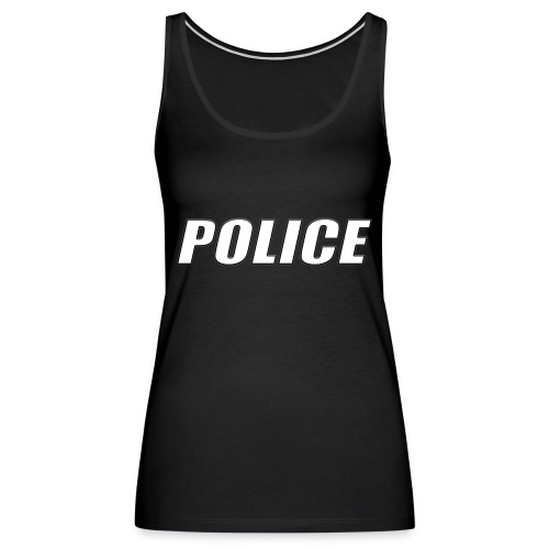 Police White - Women's Premium Tank Top
