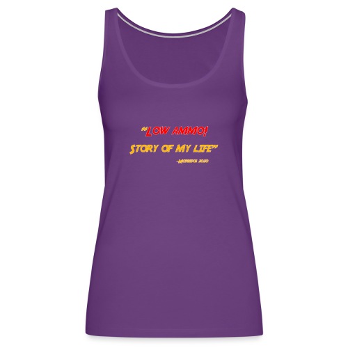 Logoed back with low ammo front - Women's Premium Tank Top