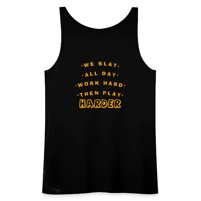 We Slay All Day Shiny Shirt Metallic Silver & Gold