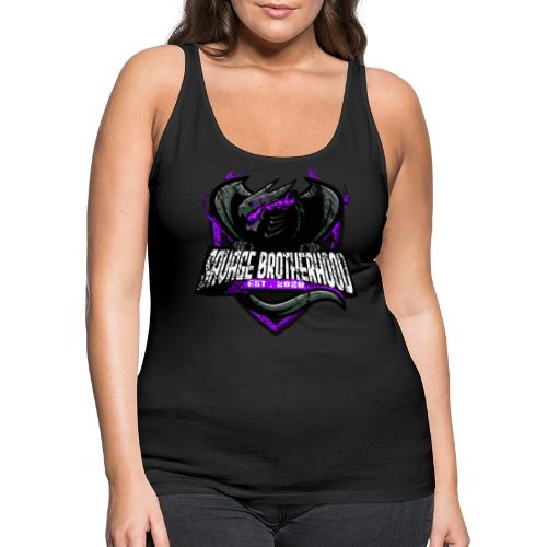 SAVAGE BROTHERHOOD Stamped Logo Purple - Women's Premium Tank Top