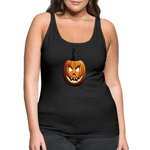 Scary Jack-O-Lantern Halloween - Women's Premium Tank Top