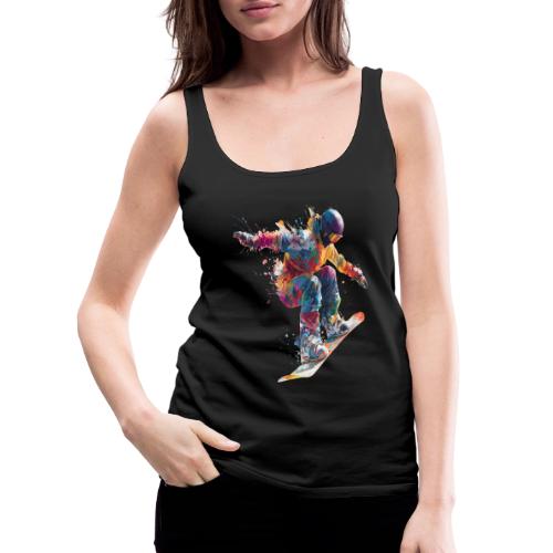 Snowboarding: Frozen Flight - Women's Premium Tank Top