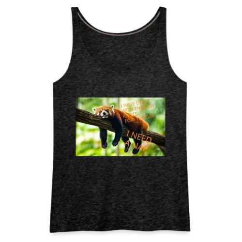 Fox napping meme - Women's Premium Tank Top