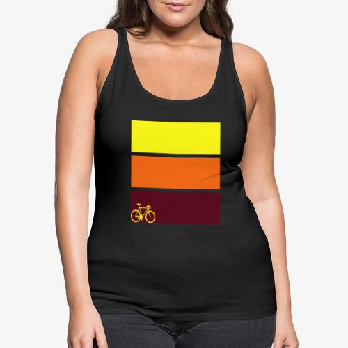 tricolor with bicycle - Women's Premium Tank Top